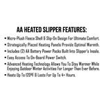ActionHeat AA Battery Heated Slippers - Thumbnail 10 of 14