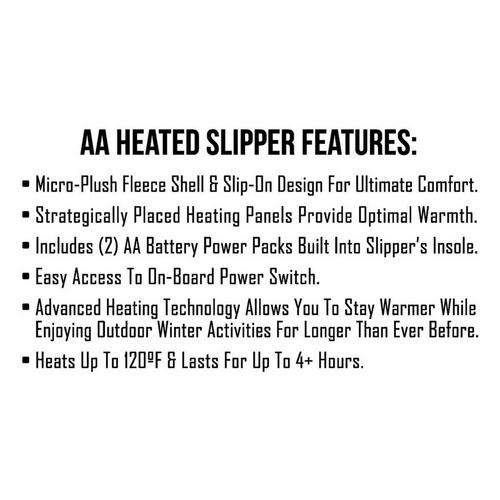 ActionHeat AA Battery Heated Slippers - Primary Image