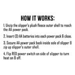 ActionHeat AA Battery Heated Slippers - Thumbnail 12 of 14