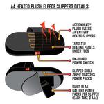ActionHeat AA Battery Heated Slippers - Thumbnail 4 of 14