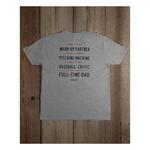 Men's Baseballism Full-Time Dad Baseball T-Shirt - Thumbnail 3 of 4