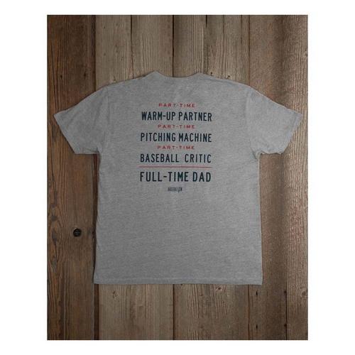 Men's Baseballism Full-Time Dad Baseball T-Shirt - Primary Image