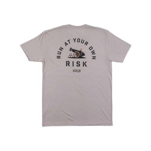 Men's Baseballism Run at Your Own Risk Baseball T-Shirt - Primary Image