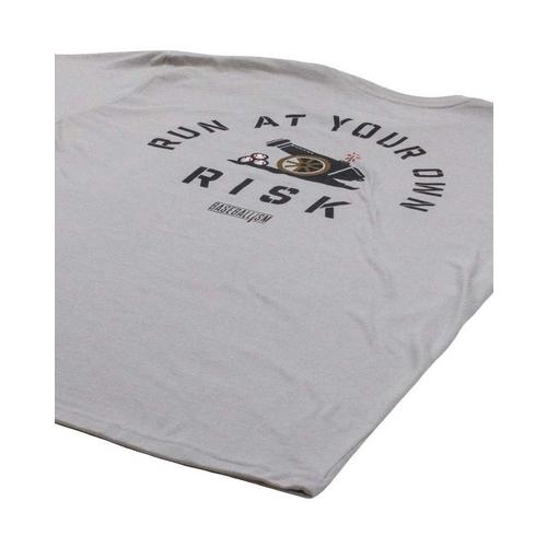 Men's Baseballism Run at Your Own Risk Baseball T-Shirt - Primary Image