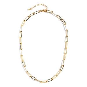 Splendid Iris Gold Plated Single Strand Necklace