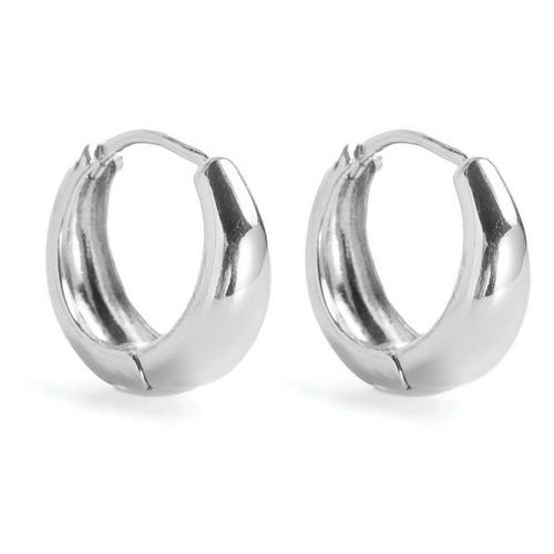 Splendid Iris Silver Hoop Earrings - Primary Image