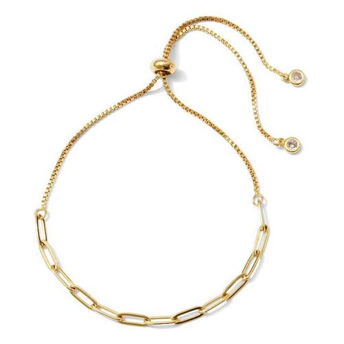 Splendid Iris Paper Clip Crystal Toggles Bracelet - Primary Image