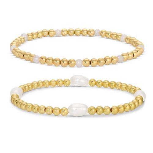 Women's Splendid Iris Beaded Pearl Bracelet Set - Primary Image