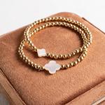 Women's Splendid Iris Quatrefoil Stretch Bracelet Set - Thumbnail 2 of 7