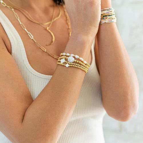 Women's Splendid Iris Quatrefoil Stretch Bracelet Set - Primary Image