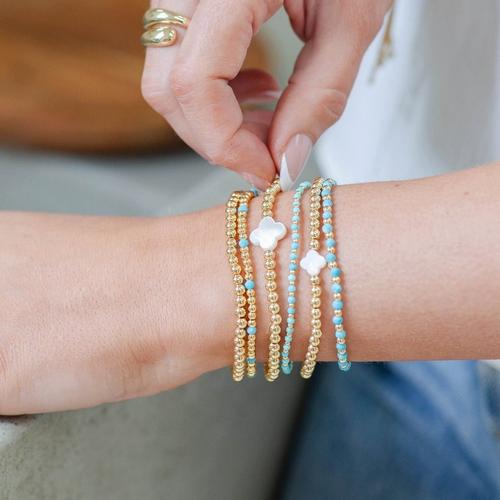 Women's Splendid Iris Quatrefoil Stretch Bracelet Set - Primary Image