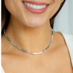 Splendid Iris Sparkle and Shine Pearl Accented Collar Necklace - Thumbnail 2 of 2