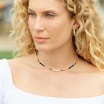 Splendid Iris Sparkle and Shine Pearl Accented Collar Necklace - Thumbnail 2 of 2