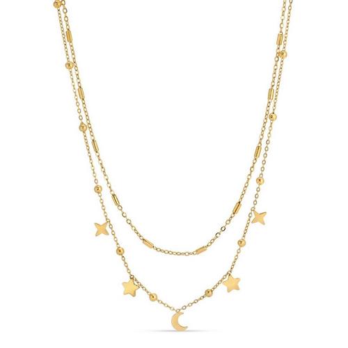 Splendid Iris Stars And Moon Necklace - Primary Image