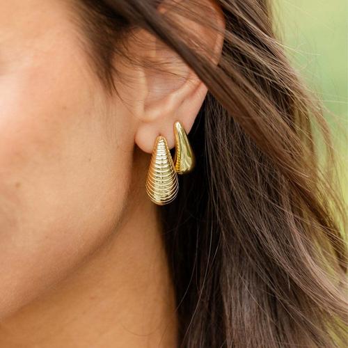 Splendid Iris Trending Teardrop Stud Earrings - Primary Image