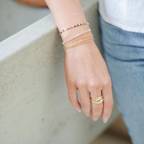 Women's Splendid Iris Delicate Stone Pulley Bracelet - Primary Image