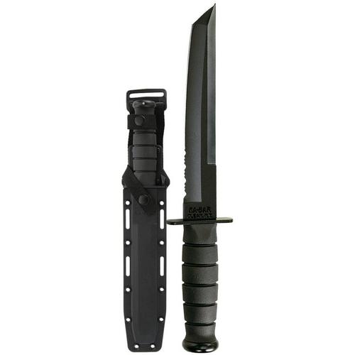 Ka-Bar Tanto Half-Serrated Fixed Blade Knife - Primary Image