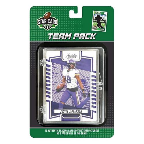 Star Card Surprise Minnesota Vikings Team Trading Card Pack - Primary Image