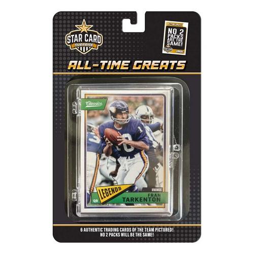Star Card Surprise Minnesota Vikings All Time Greats 6pk Trading Cards - Primary Image