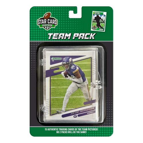 Star Card Surprise Minnesota Vikings Team Trading Card Pack - Primary Image