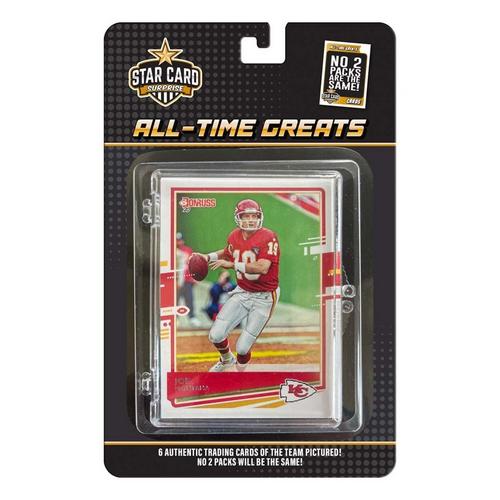 Star Card Surprise Kansas City Chiefs All Time Greats 6pk Trading Cards - Primary Image