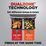 Ninja Foodi 6-in-110-qt. XL 2-Basket Air Fryer With DualZone Technology - Thumbnail 4 of 12