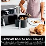 Ninja Foodi 6-in-110-qt. XL 2-Basket Air Fryer With DualZone Technology - Thumbnail 8 of 12