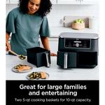 Ninja Foodi 6-in-110-qt. XL 2-Basket Air Fryer With DualZone Technology - Thumbnail 10 of 12