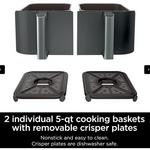 Ninja Foodi 6-in-110-qt. XL 2-Basket Air Fryer With DualZone Technology - Thumbnail 11 of 12