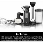 Ninja Foodi Power Mixer System Hand Blender And 5-Speed Hand Mixer Combo - Thumbnail 8 of 11