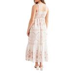 Women's Tribal Lined Square Neck Maxi Shift Dress - Thumbnail 3 of 4