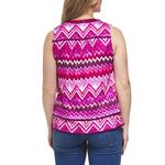 Women's Tribal Tuck Pleat Blouse Tank Top - Thumbnail 3 of 3