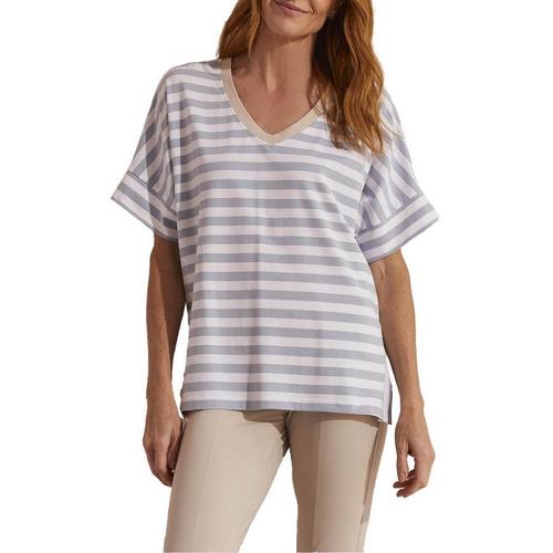 Women's Tribal Side Slit V-Neck T-Shirt - Primary Image