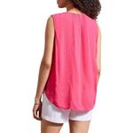 Women's Tribal Tie Front Sleeveless V-Neck Blouse - Thumbnail 7 of 7