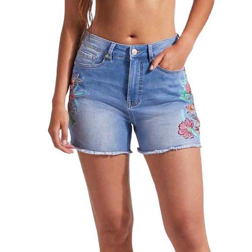 Women's Tribal Brooke Girlfriend Embroidered Jean Shorts - Primary Image
