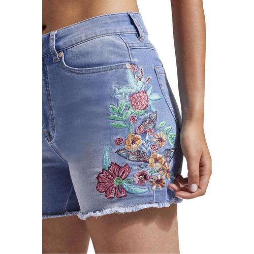 Women's Tribal Brooke Girlfriend Embroidered Jean Shorts - Primary Image