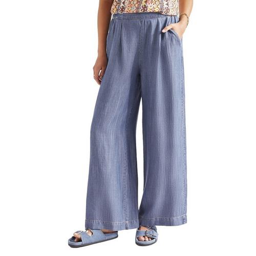 Women's Tribal Flowy Pull On Wide Leg Pants - Primary Image