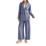 Women's Tribal Flowy Pull On Wide Leg Pants - Thumbnail 5 of 5