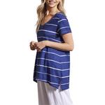 Women's Tribal Side Slit V-Neck T-Shirt - Thumbnail 1 of 4