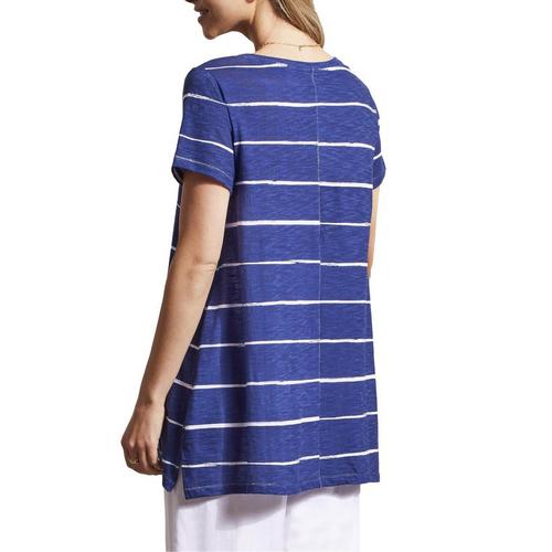 Women's Tribal Side Slit V-Neck T-Shirt - Primary Image