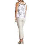 Women's Tribal Crochet Neckline Flowy Sleeveless Scoop Neck Shirt - Thumbnail 4 of 4