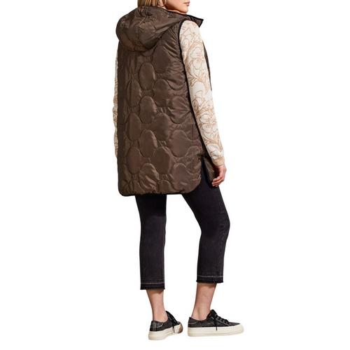Women's Tribal Reversible Hooded Puffer Vest - Primary Image