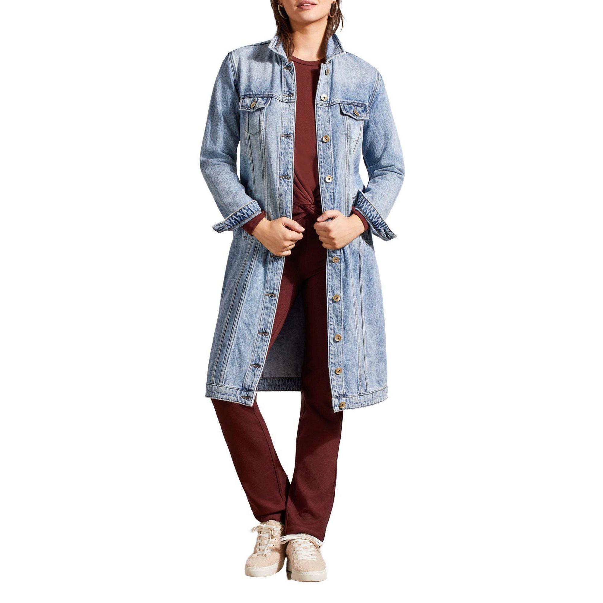 Women's Tribal Denim Duster Jacket