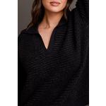 Women's Tribal Oversized Polo Pullover Sweater - Thumbnail 4 of 4