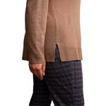 Women's Tribal Plus Size Cable Detail V-Neck Pullover Sweater - Thumbnail 3 of 4