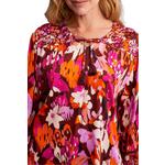 Women's Tribal Combo Print Long Sleeve V-Neck Blouse - Thumbnail 2 of 4