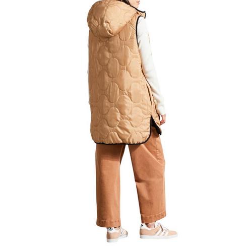 Women's Tribal Reversible Hooded Puffer Vest - Primary Image