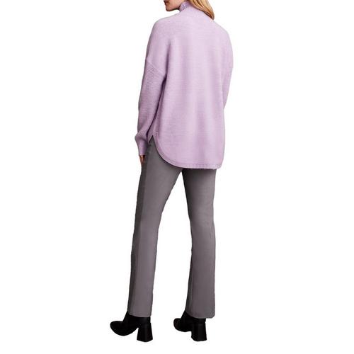 Women's Tribal Textured Mock Neck Pullover Sweater - Primary Image