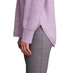 Women's Tribal Textured Mock Neck Pullover Sweater - Thumbnail 4 of 4