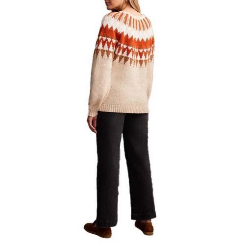 Women's Tribal Intarsia Scoop Neck Pullover Sweater - Primary Image